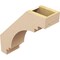 Ekena Millwork 5-inch W x 16-inch D x 16-inch H Pescadero Rough Cedar Woodgrain TimberThane Knee Brace, Primed BRCUR05X16X16PECRCPR - alternate 6